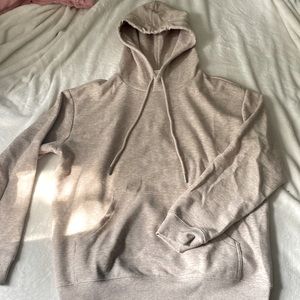 slightly used hoodie, H&M light beige